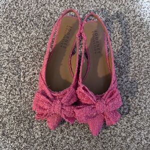NEW Journee Pink Bow Flats